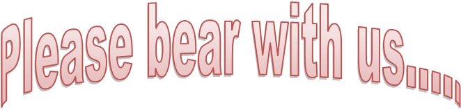 Please bear with us.....